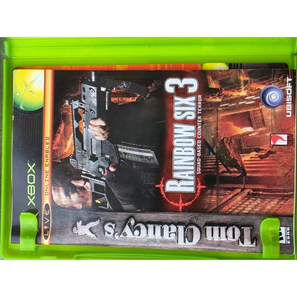 Tom Clancy Xbox Game Lot Ghost Recon 1 & 2 Rainbow Six 3 Splinter Cell‎ Bundle